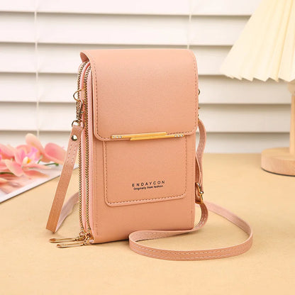 Crossbody Phone Bag With Touch Screen Lock Card Holder - Smarsty