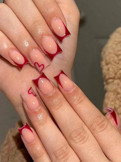 Medium Pink Ballerina Press On Nails Set - Smarsty