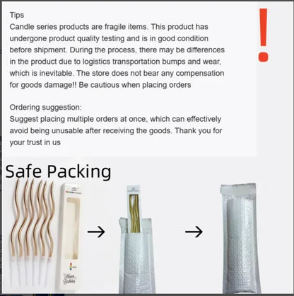 6/12/48pcs/1case Birthday Candles Spiral Cake Candles  Long Thin Cake Candles For Wedding Party And Cake Decoration - Smarsty