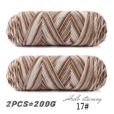 Colorful Dyed Milk Cotton Yarn for Handmade Projects - Smarsty