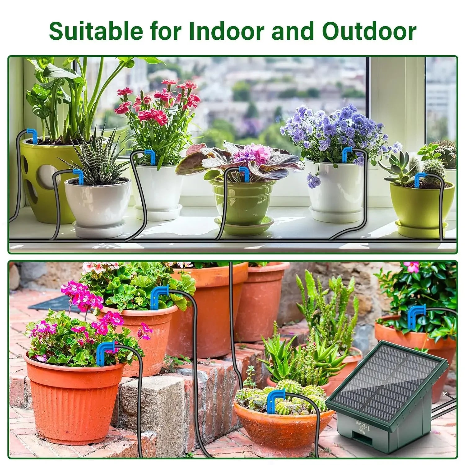 Solar Powered Automatic Drip Irrigation System for Gardens - Smarsty
