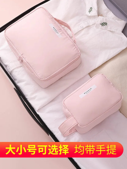 Ladies Portable Cosmetic Bag Large Capacity Travel Organizer - Smarsty