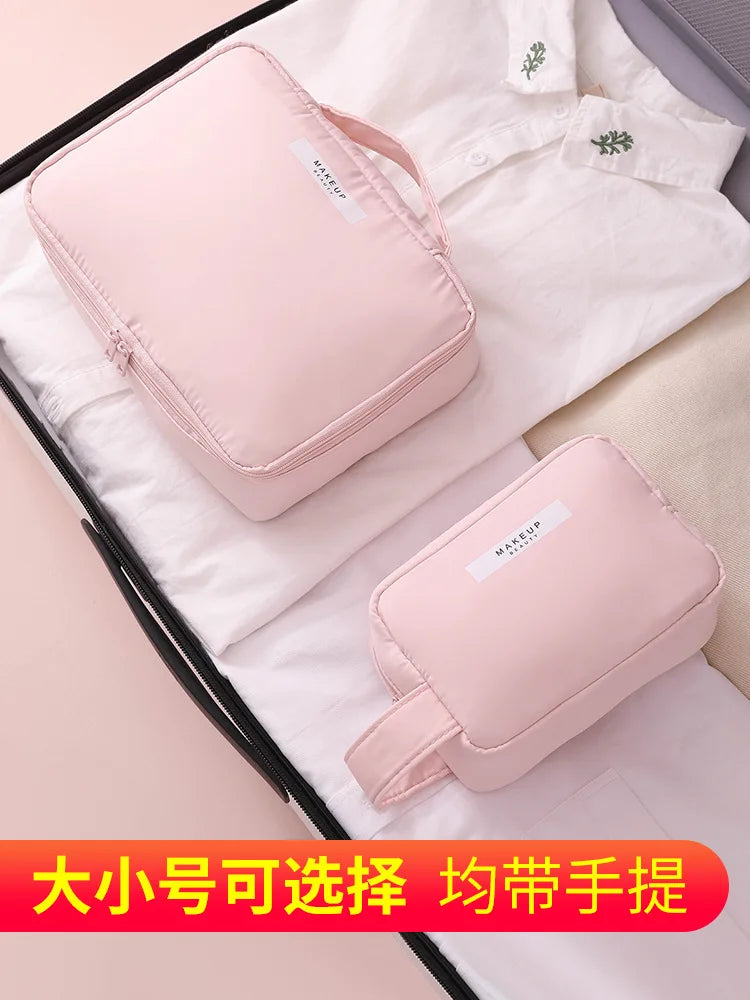 Ladies Portable Cosmetic Bag Large Capacity Travel Organizer - Smarsty