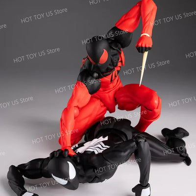 Mess Toys Spider Man Symbiote Spiderman Messtoys Black Suit Neighbor Scarlet Spider Anime Action Figure Gifts Toys