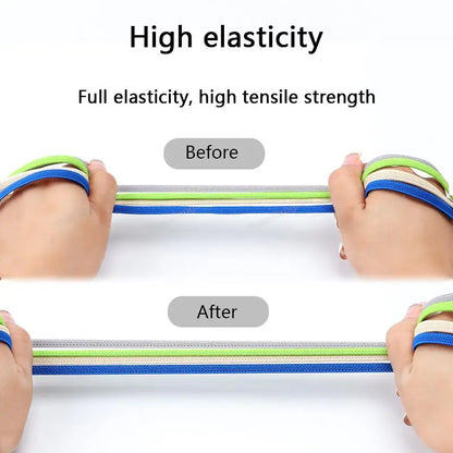 No tie Shoe laces Elastic laces Sneakers Flat Shoelaces without ties Quick Shoelace for Shoes Kids Adult One Size fits All Shoes - Smarsty