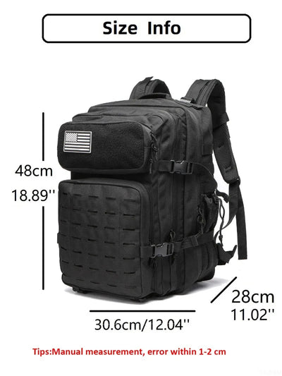 25L/50L Tactical Backpack Bag Hunting MOLLE Backpack GYM For Men EDC Outdoor Hiking Rucksack Witch 2 Bottle Holders - Smarsty