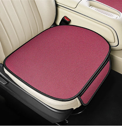 Breathable Ice Silk Car Seat Cushion Non-slip and Wear-resistant Solid Color Ice Silk Car Seat Cover, Universal Fit Most Cars