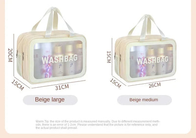 Wet-dry separation makeup bag portable toiletry bag travel essentials large capacity storage bag fitness swimming essentials - Smarsty