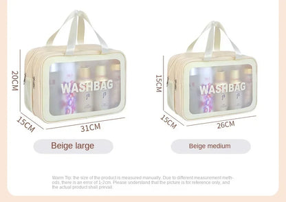 Wet-dry separation makeup bag portable toiletry bag travel essentials large capacity storage bag fitness swimming essentials - Smarsty