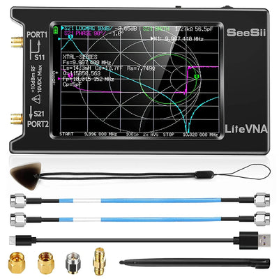 Upgraded NanoVNA Vector Network Analyzer with Data Storage - Smarsty
