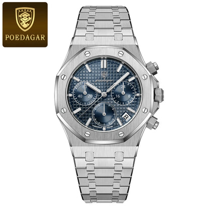 Luxury Men's Chronograph Watch with Waterproof Feature - Smarsty