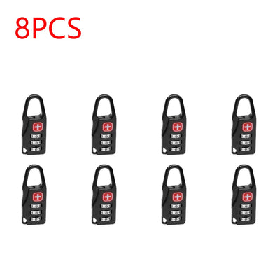 Outdoor Backpack Handbag Zipper Lock Anti Theft Portable Mini Combination Code Number Lock for Travel Backpack Accessories - Smarsty