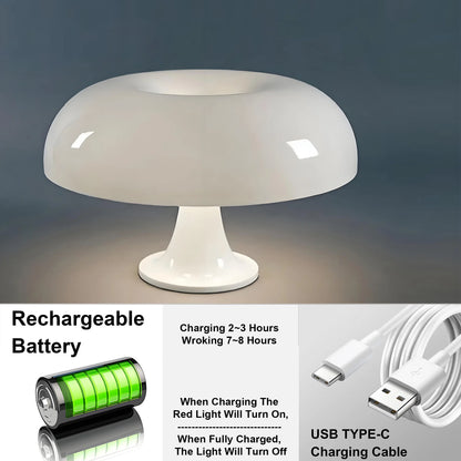 Minimalist Mushroom Table Lamp for Modern Bedrooms - Smarsty