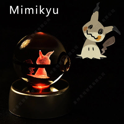 3D Pokemon Crystal Ball Night Light Lamp - Smarsty