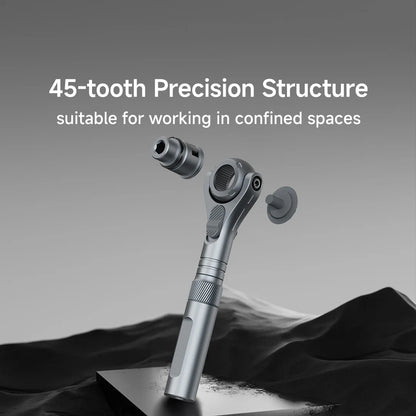 VMAN 40-in-1 Multi-Function Ratchet Screwdriver Kit with Magnetic Bits – Mini Repair Tool Set for PC, iPhone & Home Use