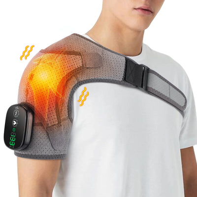 Electric Shoulder Heating Pad 3 Modes Vibration Shoulder Knee Elbow Relax Belt Hot Compress Thermal Massager Health Care