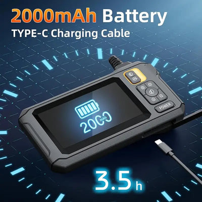 Industrial Endoscope Camera 8mm HD1080P 4.3inch IPS Screen 1080P Pipe Inspection Camera for Car Repair IP67 Waterproof 8 LEDS - Smarsty