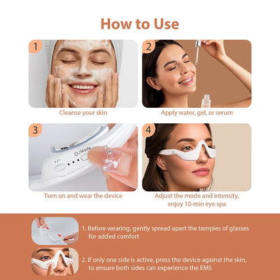 3D Eye Massager for Fatigue Relief and Dark Circle Reduction - Smarsty