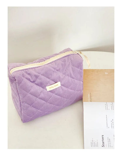 Large Capacity Women's Cosmetic Bags Cases Casual Ladies Small Storage Bag with Zipper Female Travel Clutch Bag Small Handbags - Smarsty