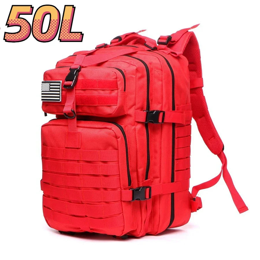 30L/50L 1000D Nylon Waterproof Trekking Fishing Hunting Bag Backpack Outdoor Rucksacks Tactical Sports Camping Hiking - Smarsty