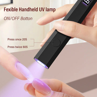Mini UV Nail Lamp for Gel Polish Curing at Home - Smarsty