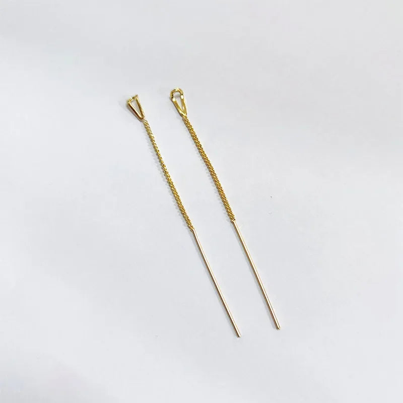 Rose Gold Drop Earrings with Zircon Crystals for Women - Smarsty