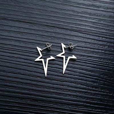 Harajuku Punk Big Star Earrings for Cool Y2K Style Trend - Smarsty