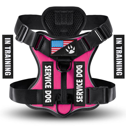 Reflective Service Dog Harness with Adjustable Soft Design - Smarsty