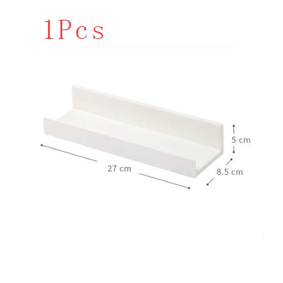 Multifunction Wall Mounted Storage Rack Self Adhesive No-drill Shelves Wall for Kitchen Bathroom C6UE by Smarsty