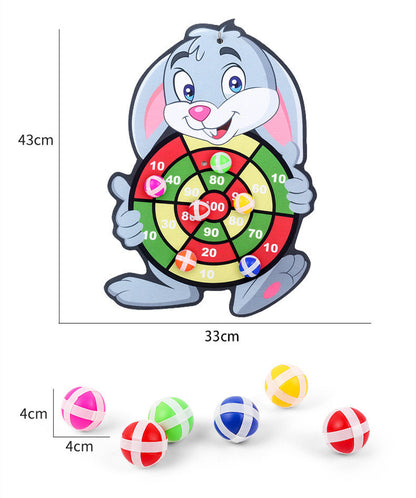 Montessori Dart Board Target Sports Game Toys For Children 4 To 6 Years Old Outdoor Toy Child Indoor Girls Sticky Ball Boys Gift by Smarsty