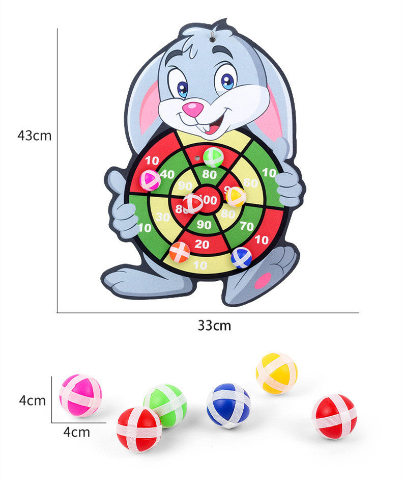 Montessori Dart Board Target Sports Game Toys For Children 4 To 6 Years Old Outdoor Toy Child Indoor Girls Sticky Ball Boys Gift by Smarsty