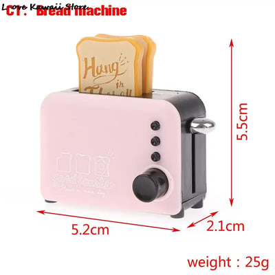 Miniature Dollhouse Furniture Set For Dolls House Mini Toy Kit Accessories TV Kitchen Home Fridge Kids Pretend Play Diy Figurine by Smarsty