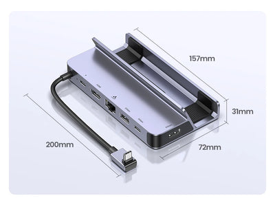 USB C Docking Station For Steam Deck 4K60 HDMI RJ45 - Smarsty