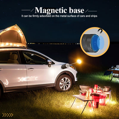 Upgraded Camping LED Telescopic Flashlight with Tripod Rechargeable Emergency Lamp Outdoor Portable orch Light Table Lamp Tent by Smarsty