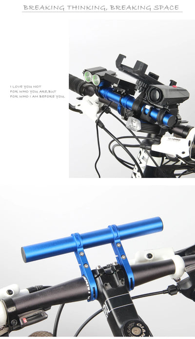 10/20/30cm Bicycle Handlebar Extended Bracket MTB Headlight Mount Extented Bar Road Mountain Bike Handlebar Extender Rack Parts - Smarsty