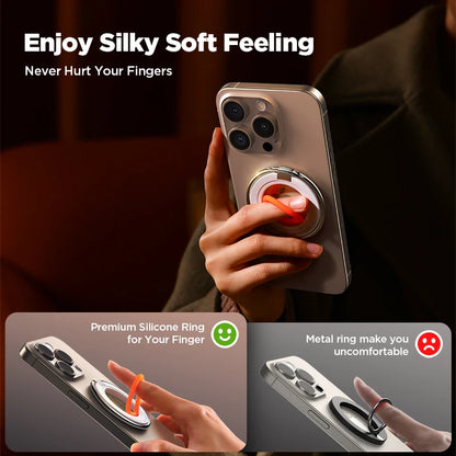 Magnetic Ring Phone Holder With Silicone Kickstand - Smarsty
