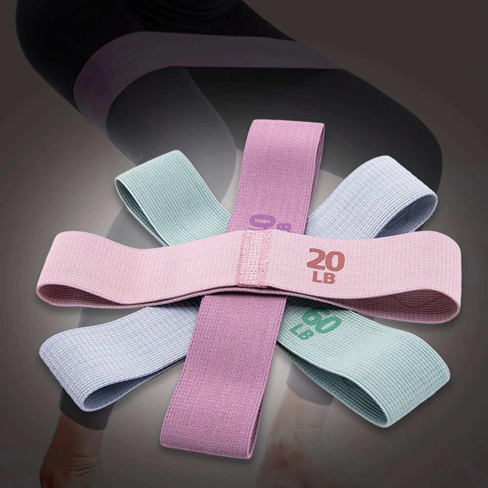 Hip Resistance Bands Anti-Slip Stretch Fitness Strips Portable Glute Thigh Elastic Bands Yoga Gym Equipment - Smarsty