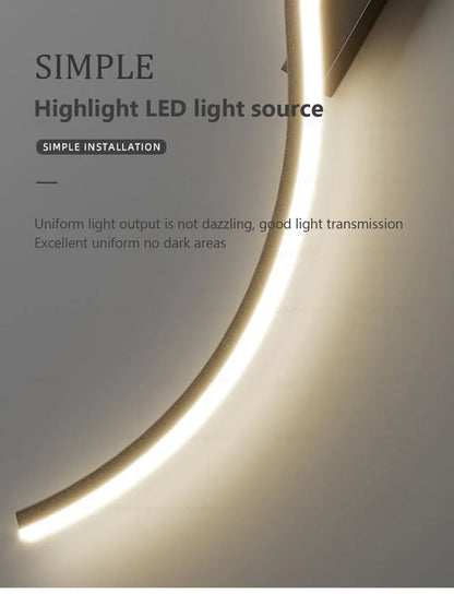 Modern LED Wall Lamp for Minimalist Bedroom Lighting - Smarsty