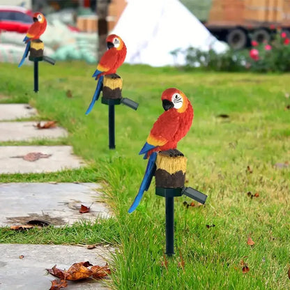 Solar Garden Owl and Parrot Lights Waterproof LED - Smarsty