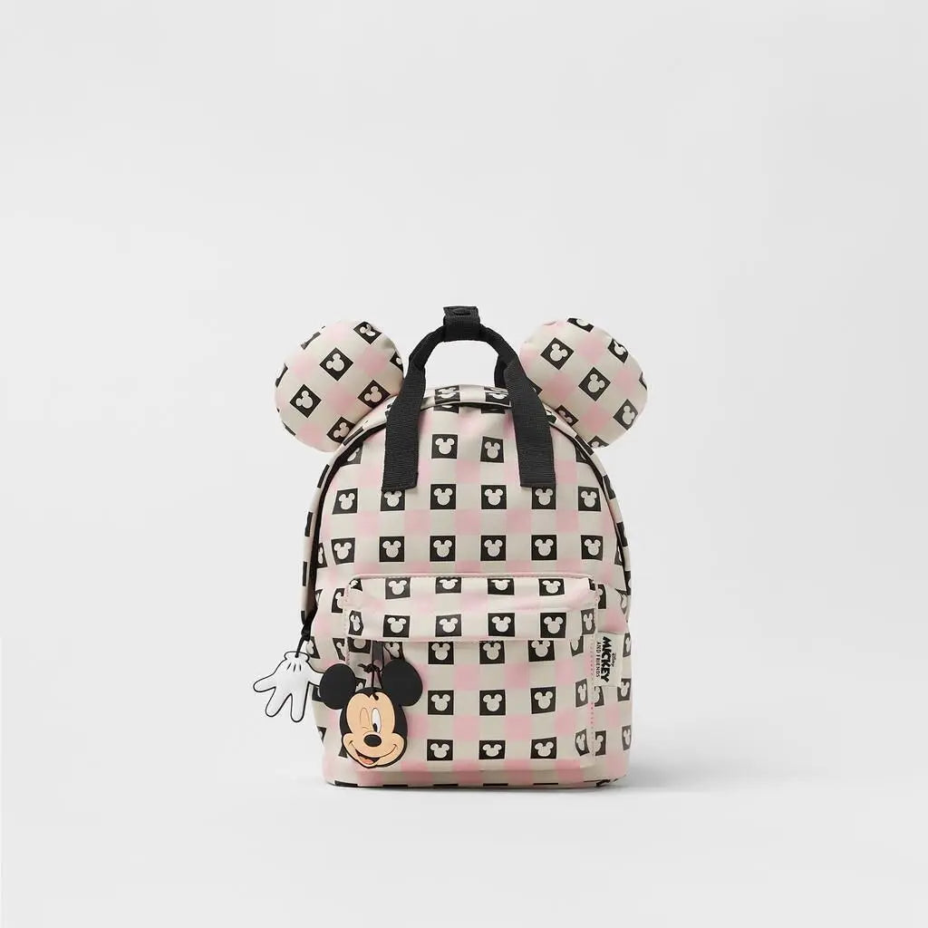 Mickey Mouse Canvas Backpack Large Capacity School Bag - Smarsty