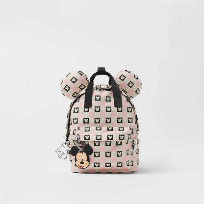 Mickey Mouse Canvas Backpack Large Capacity School Bag - Smarsty