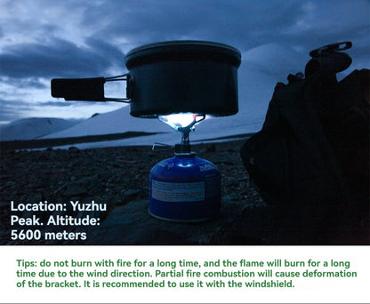 BRS-3000T Titanium Mini Camping Gas Burners 25g One-Piece Pocket Stove Outdooor Hiking Folding Cooking Furnace Portable ﻿
