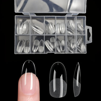 120Pcs Full Cover French Press On Nail Tips - Smarsty