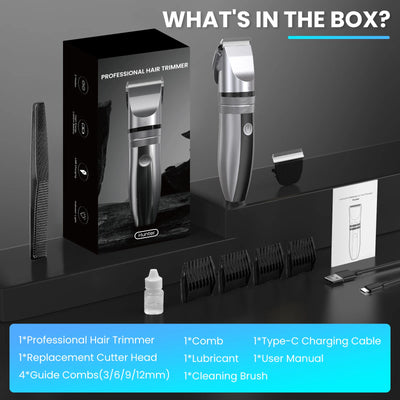 Sejoy Electric Hair Clippers Men Professional kit USB Rechargeable Men's Barber Hair Cutting Machine Beard Trimmer For Men Kids - Smarsty