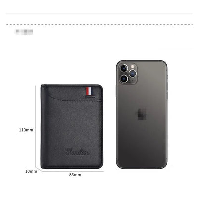 [Crazy Bag] Ultra Thin Men's Wallet Vertical Small Card Holder - Smarsty