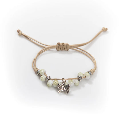 Handmade Vintage Ceramic Butterfly Adjustable Bracelet - Smarsty