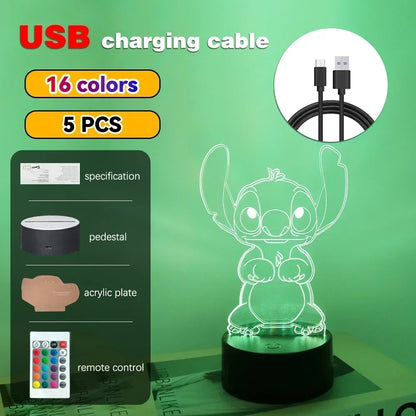 3D Illusion LED Night Light with Remote Control - Smarsty