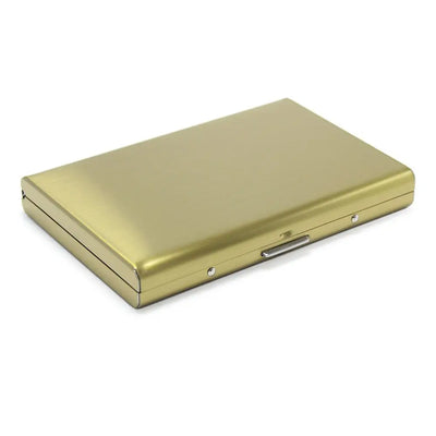 Fashion Durable 6 Card Slots Card Holder Stainless Steel Case Anti-demagnetization Box Portable Organizer Protector - Smarsty