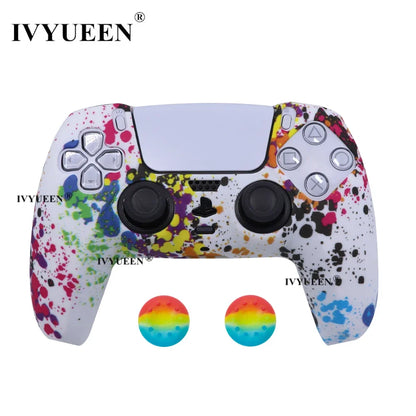 Water Transfer Printing Silicone Case for PS5 Controller - Smarsty