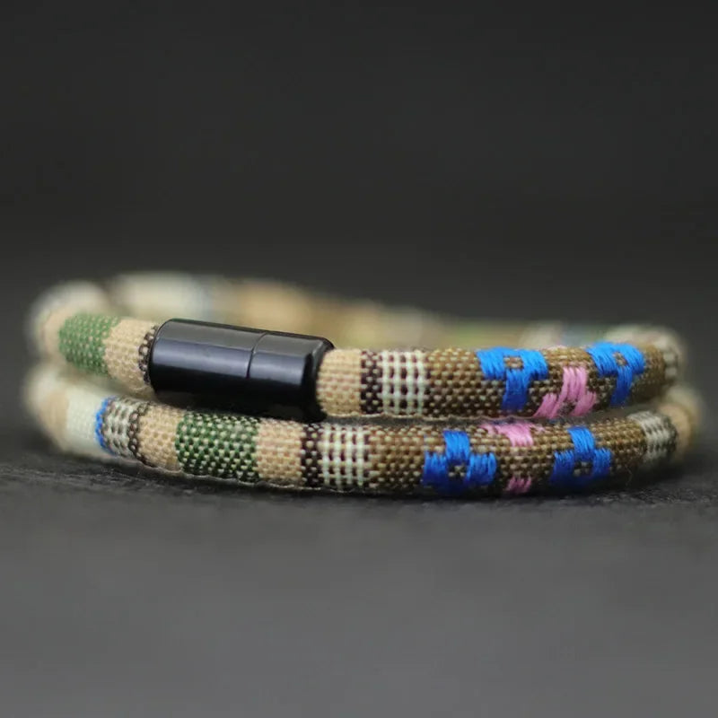 Men's Bohemia Rope Bracelet for Adventure and Survival - Smarsty